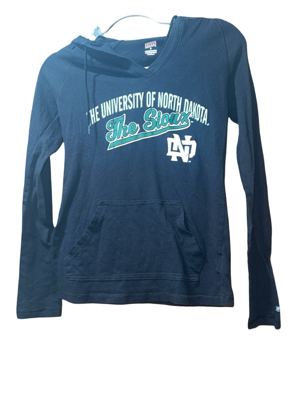 Retired University of North Dakota The Sioux long sleeve with hood